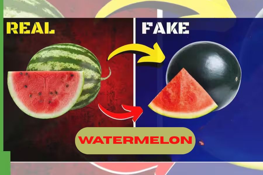 Fake vs Real Watermelon