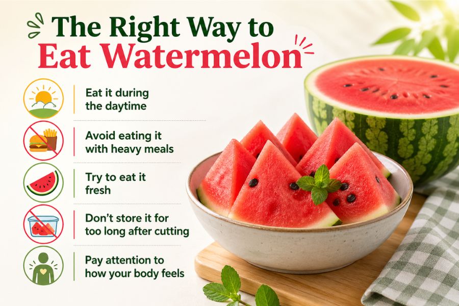 Right Way to Eat Watermelon